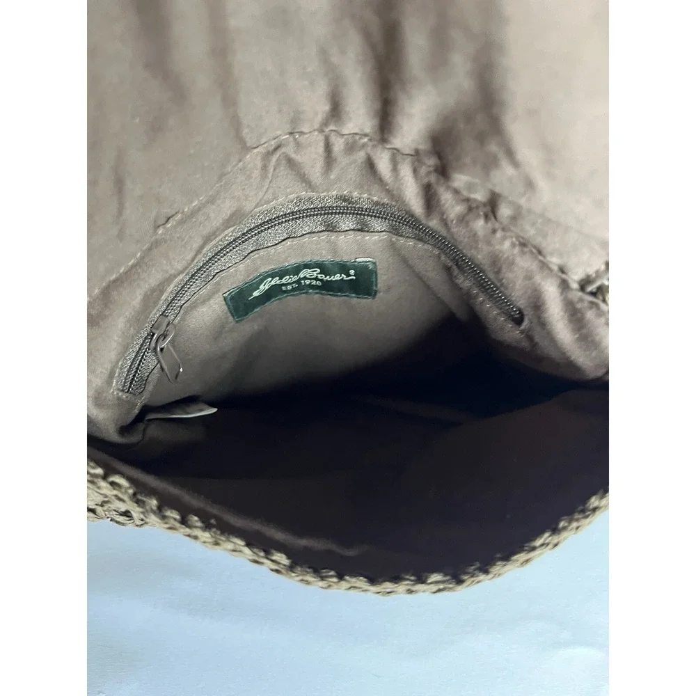 Eddie Bauer Small Crossbody Woven Purse. 9X7.5